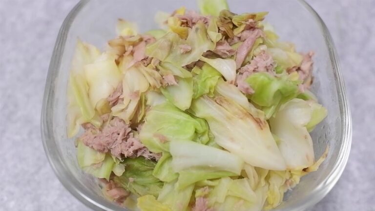 【簡単料理】キャベツとツナの和え物