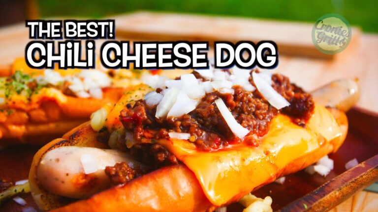 【チリチーズドッグ】 超簡単！本格アメリカンホットドッグ！アウトドアスタイル🍻 How to make the best Chili Cheese Dog in the backyard.