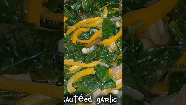 ガーリックほうれん草のソテー #shortsfeed #spinach