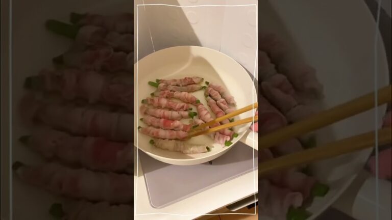 インゲンの豚肉巻き👩🏻‍🍳簡単おかず！     #shorts  #自炊