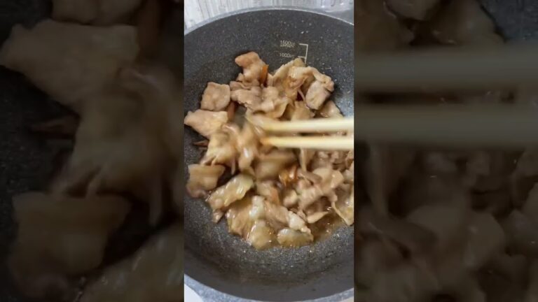 豚バラ肉の生姜焼き#shorts