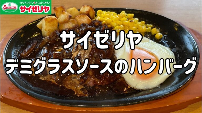 【デミグラスソースのハンバーグ】100日間サイゼリヤ生活【特製デミソース】【67日目】