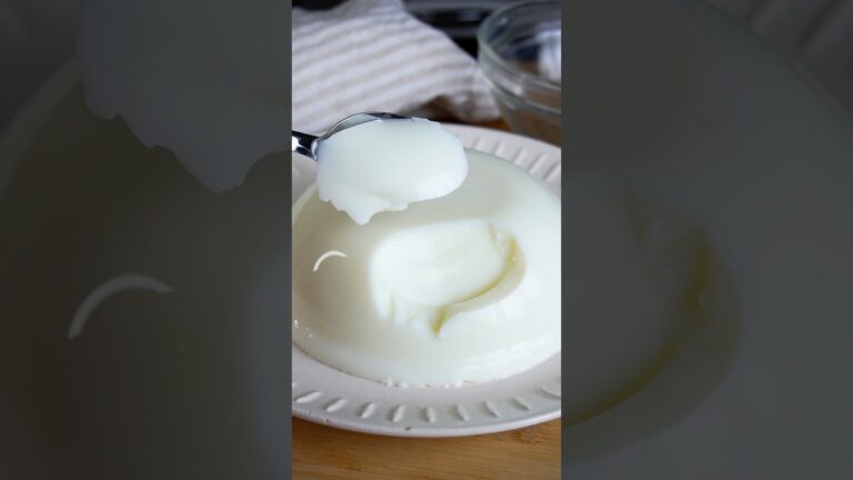 材料3つ！ボウルそのままミルクプリン作り方！#food
