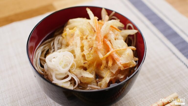 【基本のレシピ】サクッじゅわっと旨み広がる かき揚げ そば のレシピ 作り方