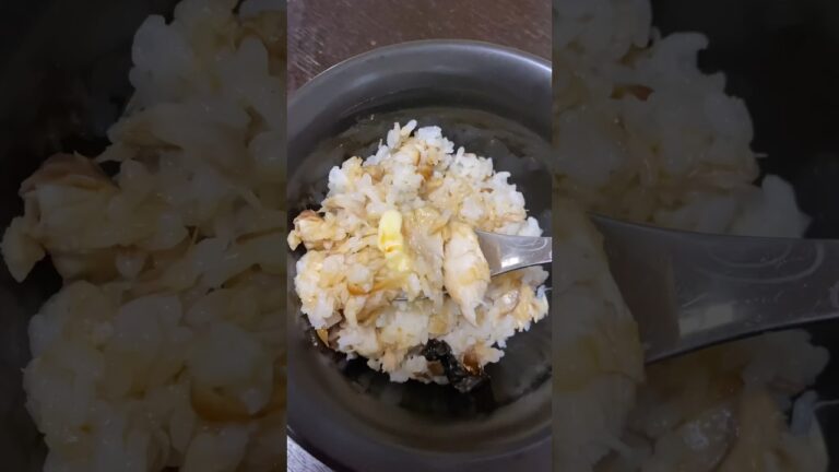 箸が止まらなくなる『さばのバター醤油めし』セブンのサバの塩焼きを入れるだけ‼️めんどくさくても作れる✨ #レシピ #料理 #簡単レシピ #魚