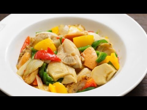 栄養満点！ホタテと彩り野菜のあっさり中華炒めの作り方！