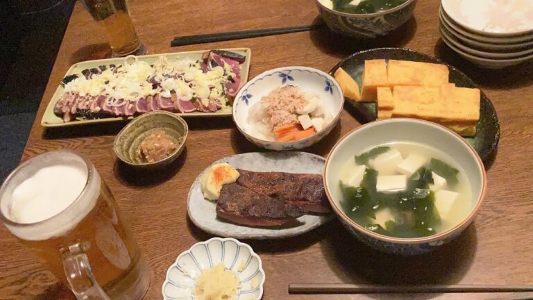 ★カツオ晩酌⇒かつお茶漬け★