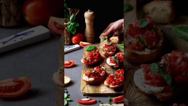 Classic Italian Bruschetta #italianfood #shortsviral #youtubeshorts