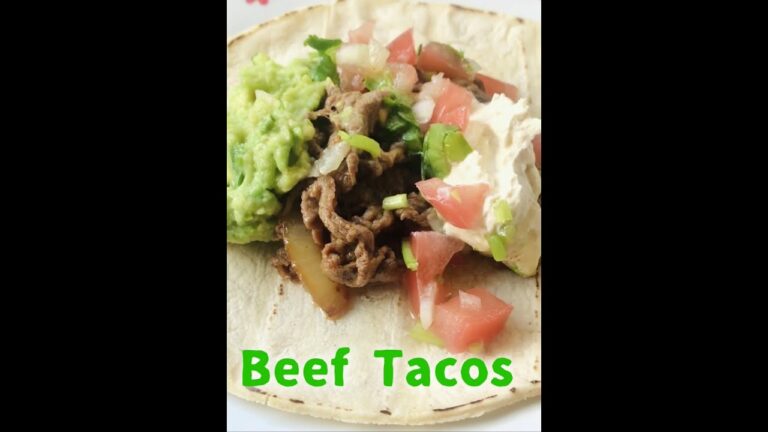 Delicious Beef Tacos!【 本場メキシコの味! 】【タコスの簡単レシピ!】【簡単レシピ】