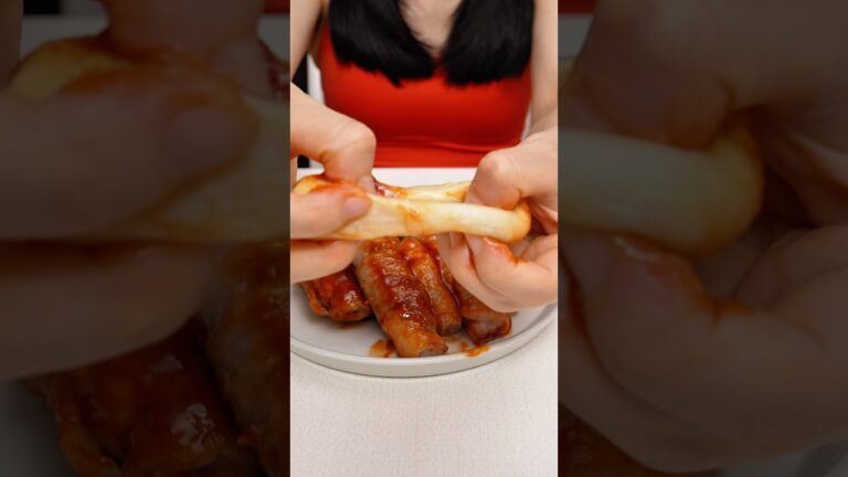 ライスペーパーでもちもちトッポキ❤️‍🔥