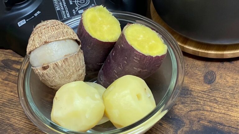 【蒸かし芋】Panasonic電気圧力鍋 圧力7分で調理してます