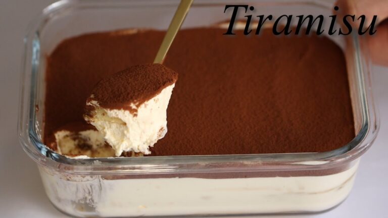 自宅でティラミスを作る方法/美味しいティラミスのレシピ/Tiramisu recipe