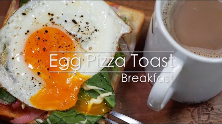 Easy egg pizza toast 簡単エッグピザトースト