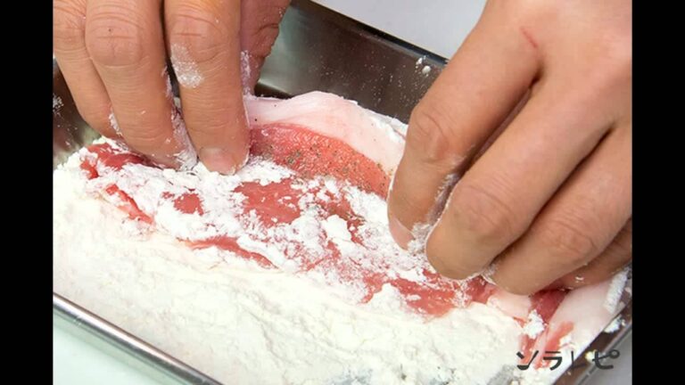 数秒でわかる「チーズポークピカタ」の作り方