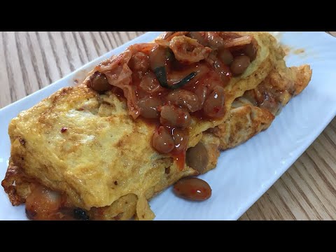 【2児のママのアレンジレシピ】ふんわり納豆キムチオムレツ