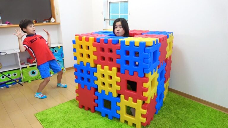 Koya Nemi Making a house with blocks?