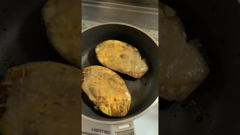 【陸上自衛隊流お料理教室】米ナスの味噌マヨ焼き　＃Shorts