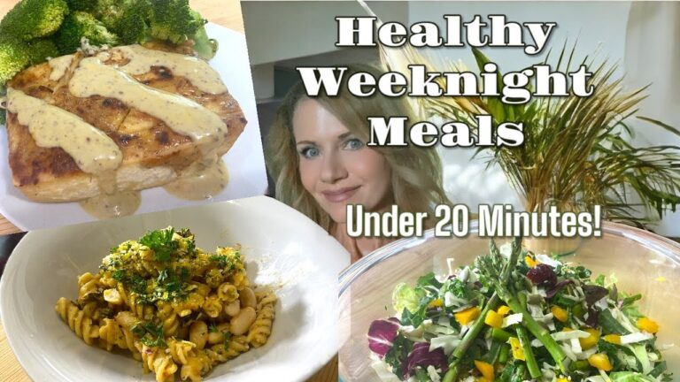 ヘルシーな平日の夕食、簡単、早くておいしい！