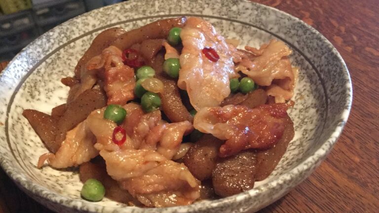 【豚バラこんにゃく】作り方