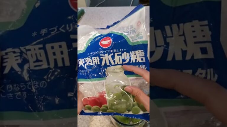 梅シロップ漬けたよ('∇')【ひとりごはんvlog】#shorts