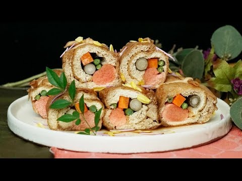 【お箸が止まらない！】特大油揚げの甘辛彩巻き✨