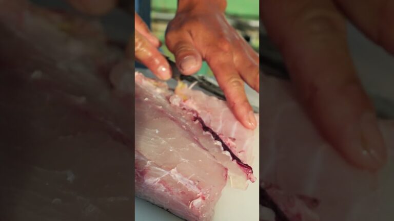 【船上漁師めし】カンパチの刺身  #料理 #shorts