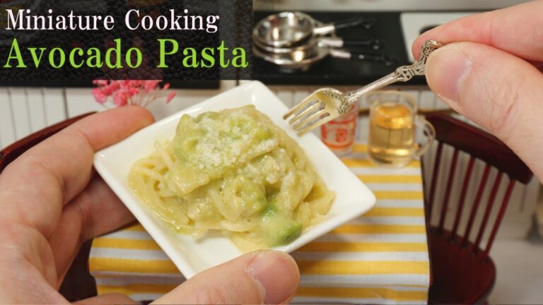 Miniature Cooking ミニチュア料理『アボカドクリームパスタ』 “Avocado Pasta“