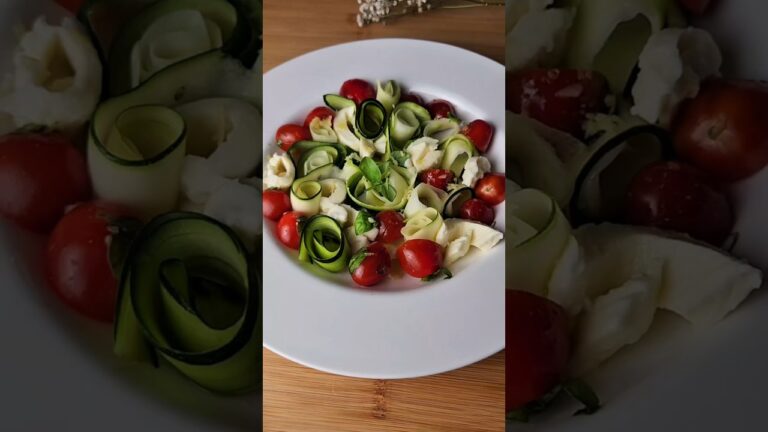 Delicious Healthy Summer Salad  Low-Calorie #zucchini  #foodshorts #easyrecipe #summersalads
