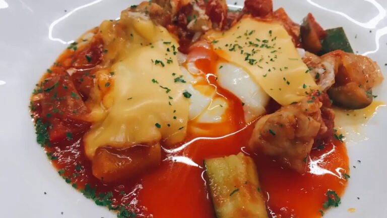 鶏モモ肉と彩り野菜のアクアコッタ風