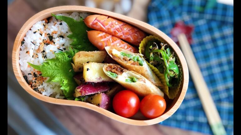 【お弁当 春巻き弁当】 lunchbox bento