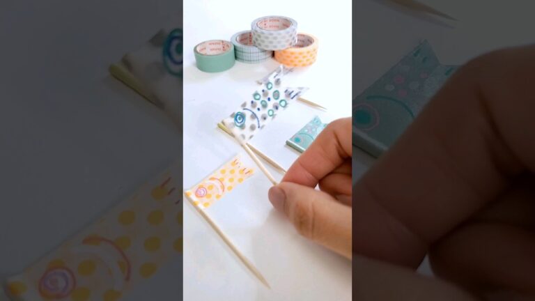 ダイソーのおしゃれマステでかわいいこいのぼりのピックを作ってみた　　　　　 #art #diy #craft #お家パーティー #手作り #こいのぼり #こどもの日 #ダイソー #ホームパーティー