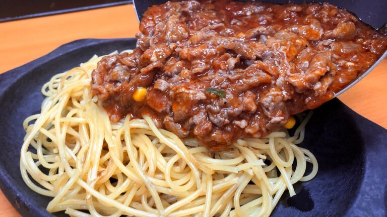 肉マシマシ濃い濃いスパゲッティを焼いてハイボールをキメるだけの動画