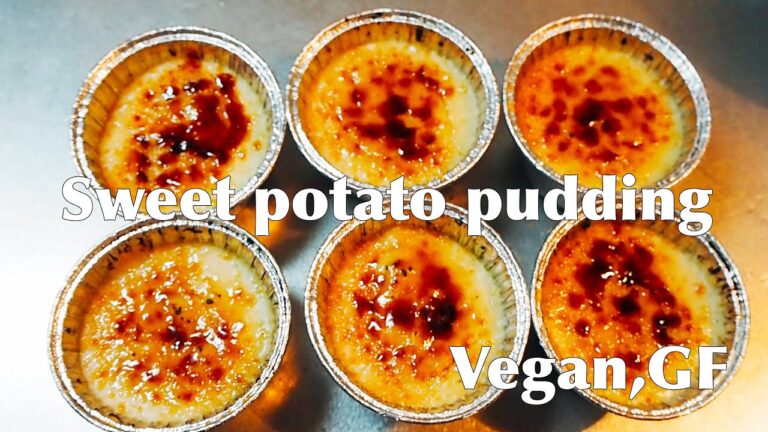 Sweet potato pudding(Vegan,GF)⭐︎さつま芋のプリン（ヴィーガン、グルテンフリー、小麦・乳・卵不使用）