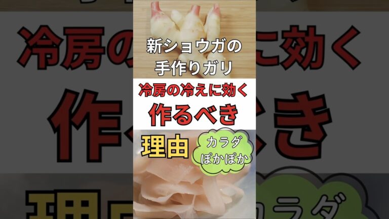 【手作りガリ】今が旬の新ショウガを、甘酢でやさしく仕込みました。疲れ・冷え・胃腸を整える常備菜。#やさい食堂 #shorts #健康 #料理 #ダイエット