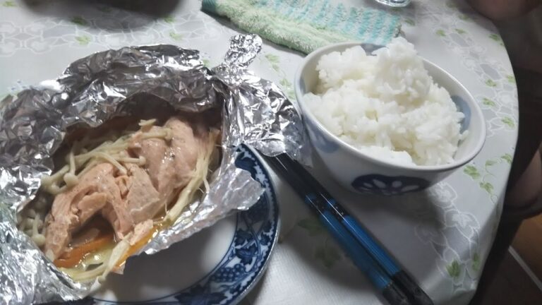 鮭とキノコのバターホイル焼き‼️