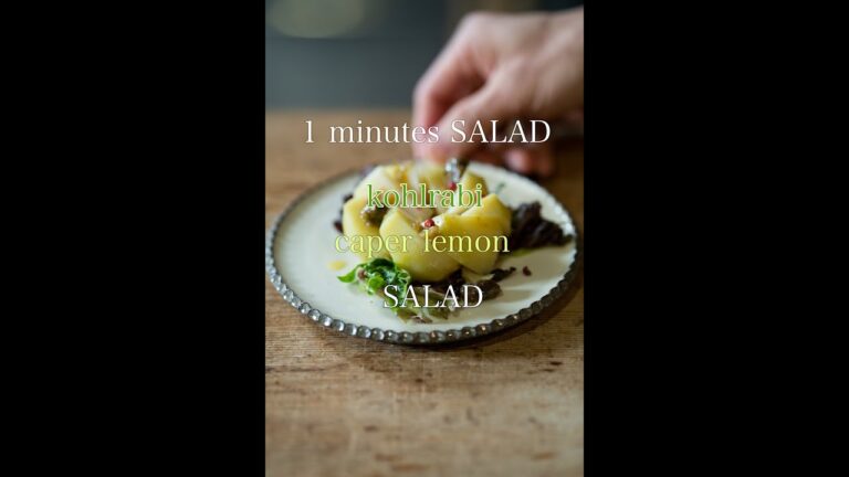 【1minutes SALAD】コールラビとケッパーレモンのサラダ