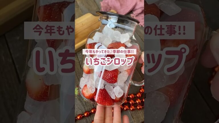 季節の仕事♪いちごシロップ