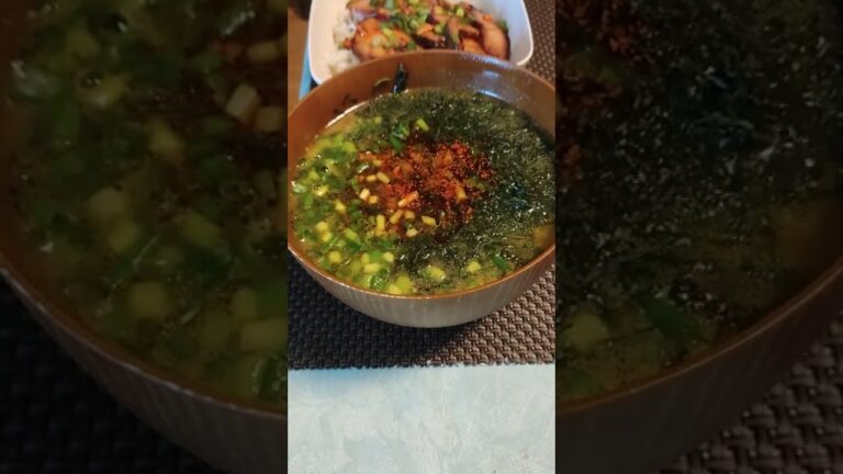 #味噌汁 #海苔 #ネギ