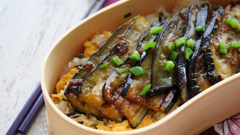 「まるめし」冷めてもうまい♡くったり茄子の生姜焼き弁当 | Eggplant Shogayaki - Japanese Bento Lunch Box