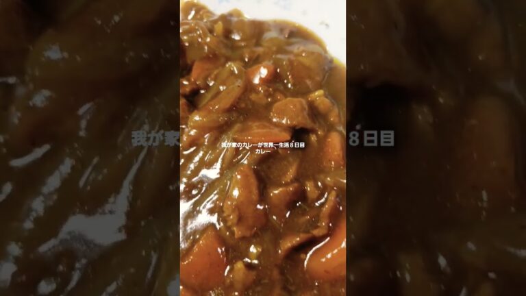 我が家のカレーが世界一生活８日目カレー