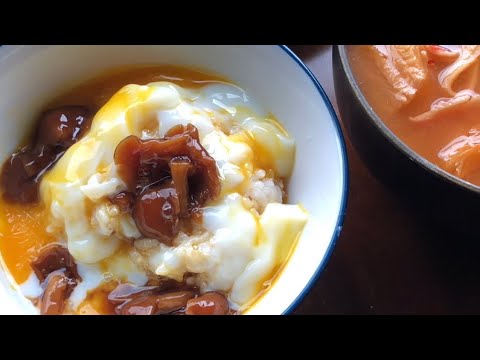 なめこ温玉丼