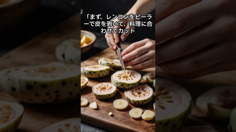 【雑学を調査！】🥕 レンコンの下処理が3分で完了！電子レンジ時短テクニック