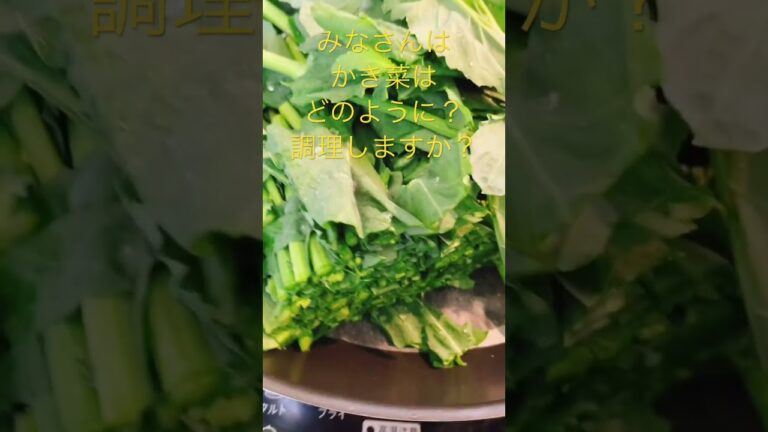 旬！なかき菜、おいしいんですよ...。(うん(^◇^;))