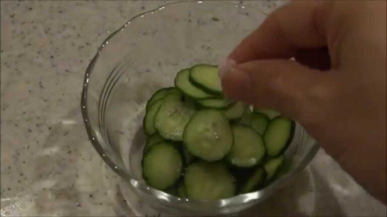 きゅうりの塩もみ