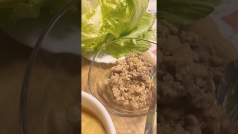 #夜ごはん　#料理　#簡単　#時短　#肉味噌のレタス包み　#shorts