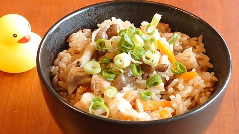 【激ウマ！！】誰でも簡単♪　鶏肉としめじの炊き込みご飯の作り方