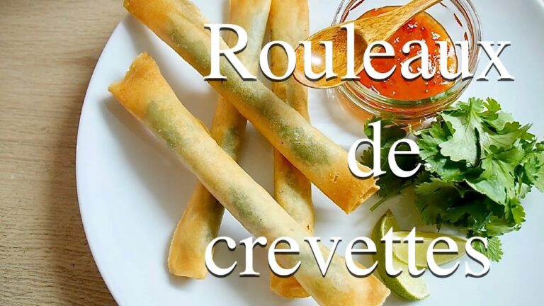 【エビ巻きスティックおつまみ】パクチー好きにはたまらない1品Rouleaux de crevettes🦐✨/How to make Spring roll【簡単レシピ】