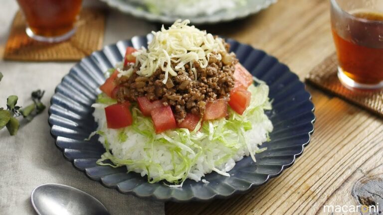 味付けパパっと 簡単 ♪ ウスターソース と ケチャップで タコライス の レシピ 作り方