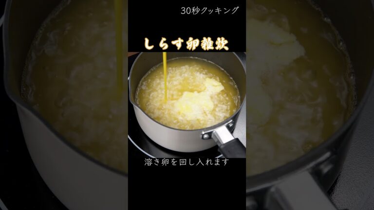 #shorts【今日のときここち】その６０　しらす卵雑炊