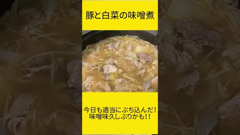 豚と白菜の味噌煮 #料理 #晩ご飯 #飯テロ
